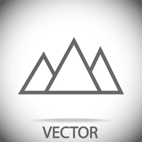 Montanhas ícone design — Vetor de Stock