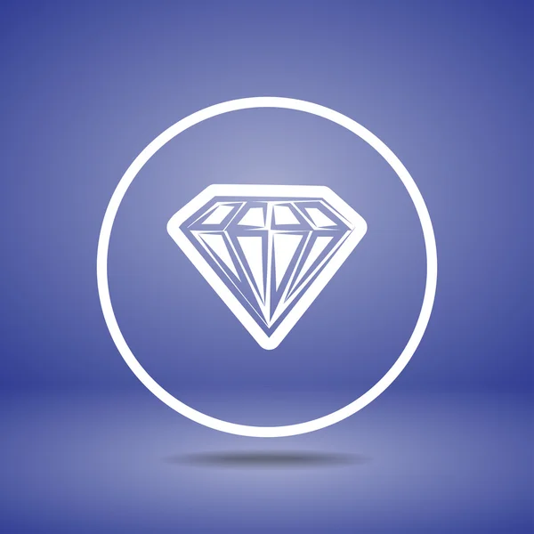 Diamond icon — Stock Vector