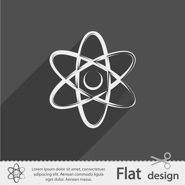 Conception d'icône atome — Image vectorielle