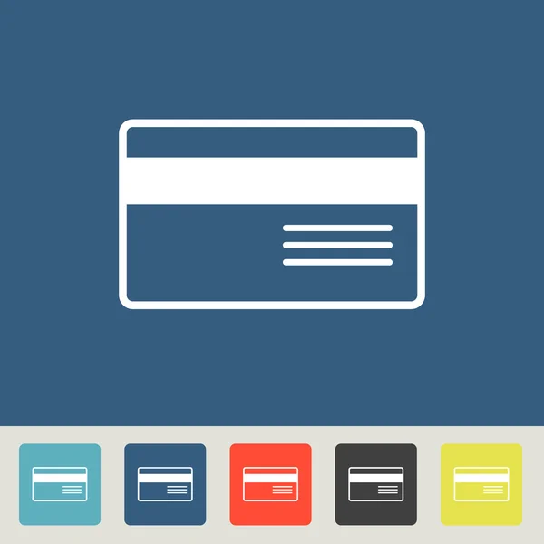 Icône de carte de crédit bancaire — Image vectorielle