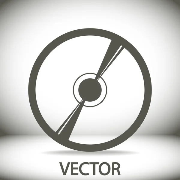 CD or DVD icon — Stock Vector