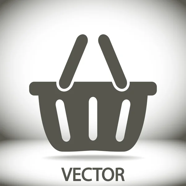 Icono de cesta de compra — Vector de stock