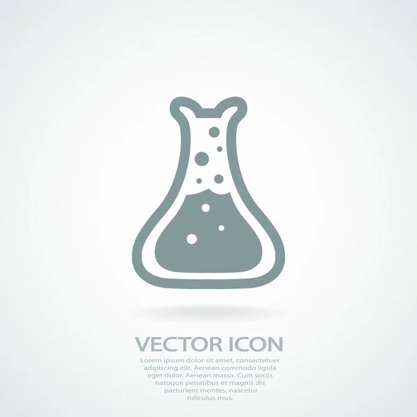 Laboratory glass icon — Stock Vector