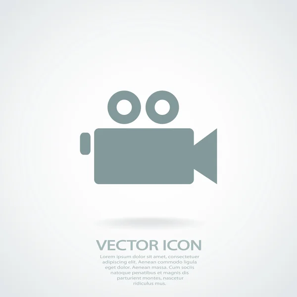 Video camera-icoontje — Stockvector