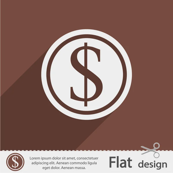 Money flat icon — Stock Vector