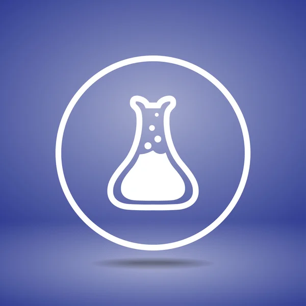 Icona in vetro da laboratorio — Vettoriale Stock