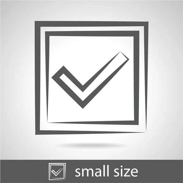 Confirmation sign icon — Stock Vector