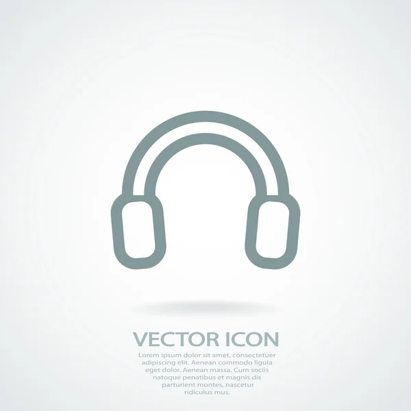 Icono de auriculares — Vector de stock