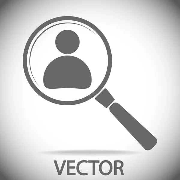 Ikonen Sök anställd — Stock vektor