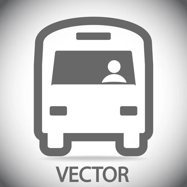 Icono de autobús — Vector de stock