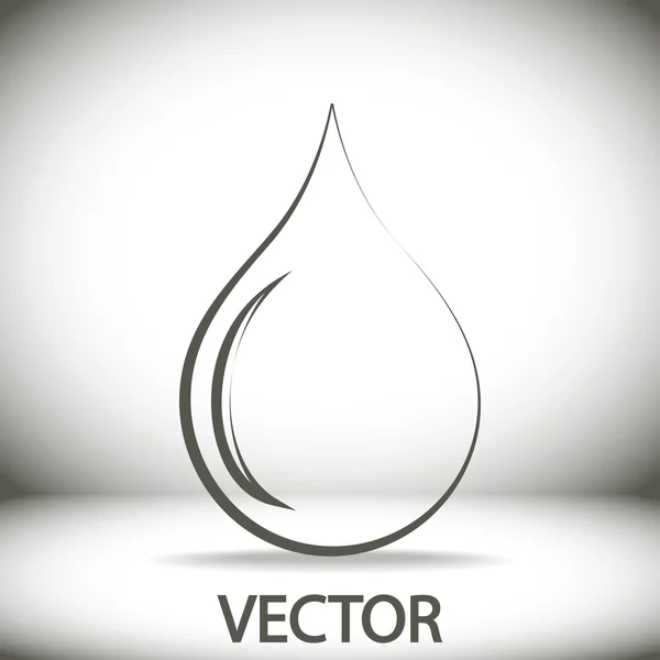 Drop pictogram ontwerp — Stockvector