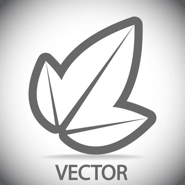 Folhas ícone — Vetor de Stock