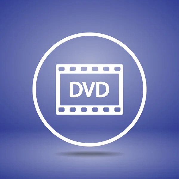 DVD відео значок — стоковий вектор