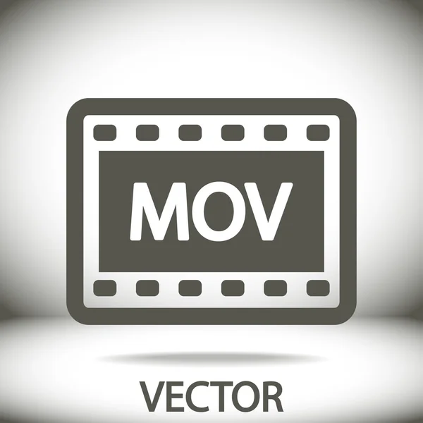 Иконка видео MOV — стоковый вектор