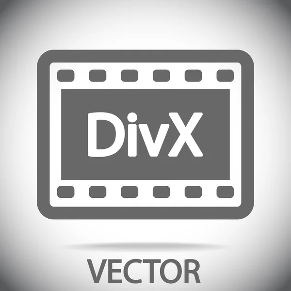 DivX video icon — Stock Vector