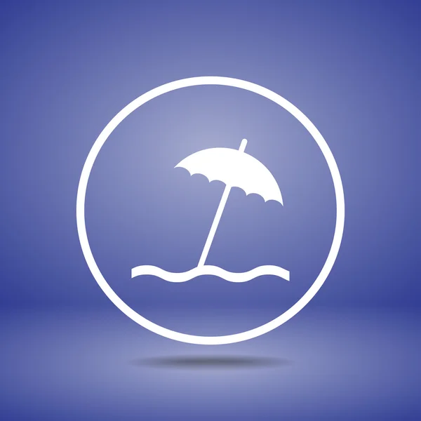 우산 아이콘 디자인 — 스톡 벡터