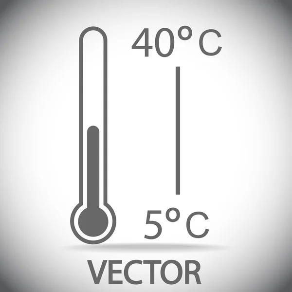 Projeto do ícone do termômetro — Vetor de Stock