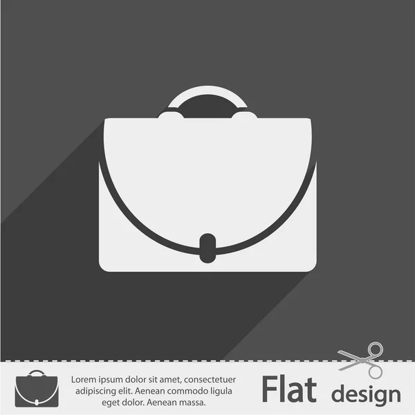 Diseño del icono del maletín — Archivo Imágenes Vectoriales