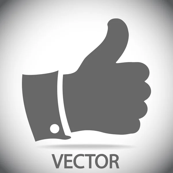 Pulgar hacia arriba icono — Vector de stock