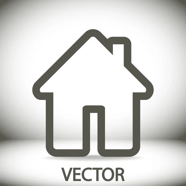 Flat House icon. — Stock Vector