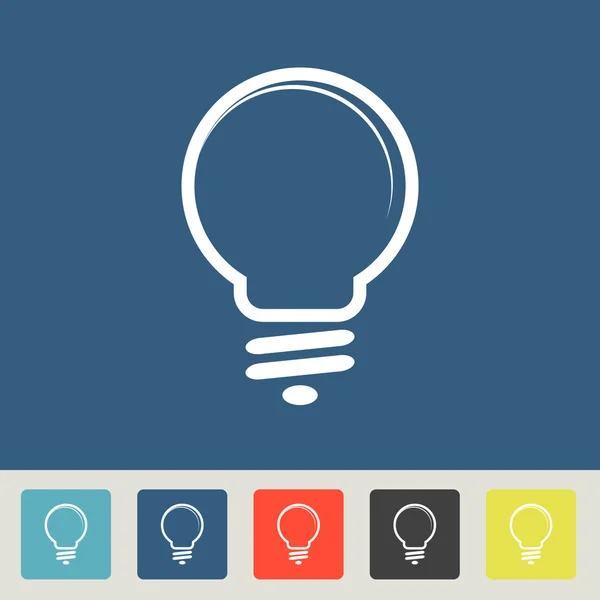 Light bulb icon — Stock Vector