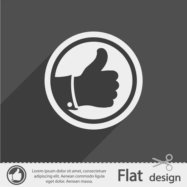 Thumb up icon — Stock Vector