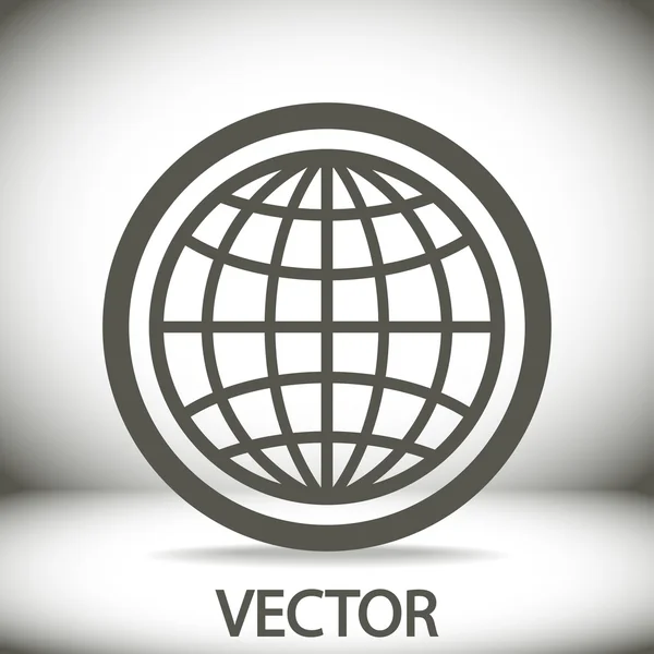 Globe-ikonen — Stock vektor