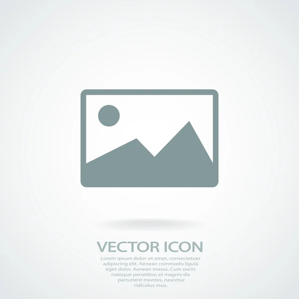 Fénykép ikonra — Stock Vector