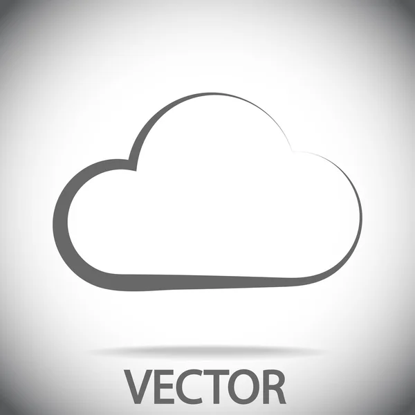 Icono de nube — Vector de stock