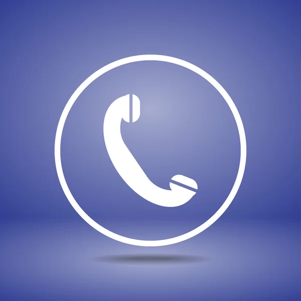 Telefon, flaches Symbol — Stockvektor