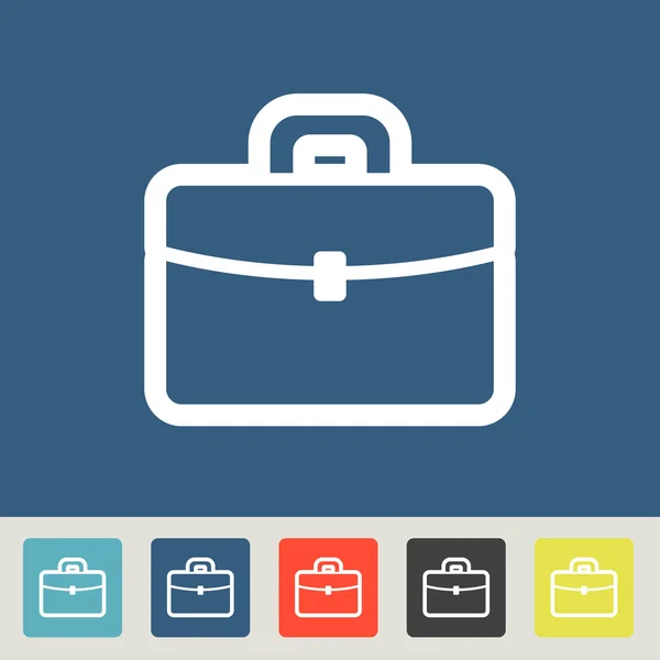 Briefcase icons set — Stock Vector