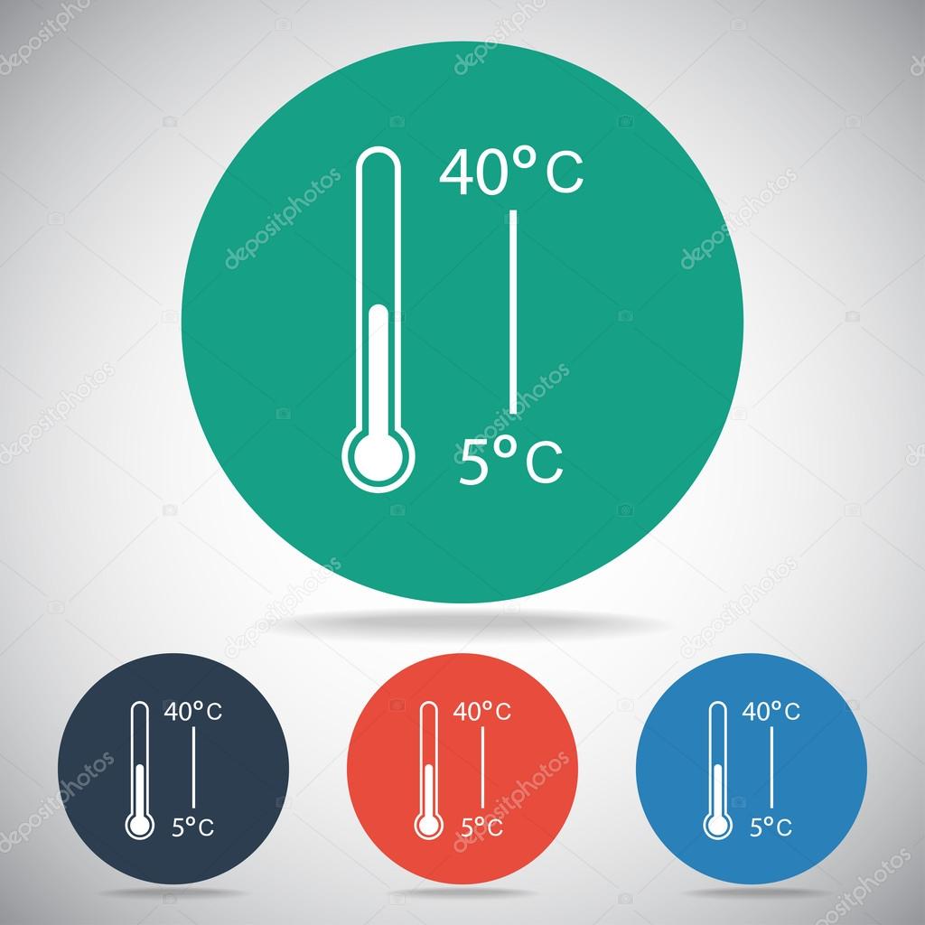 Thermometer icon set