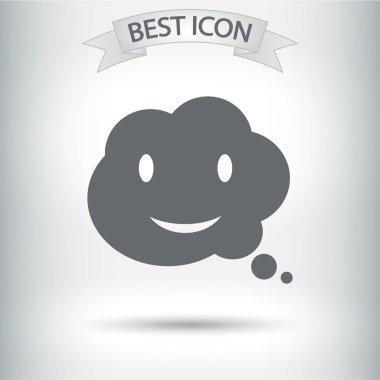 Gülümseyen baloncuk simgesi