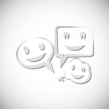 Gülümseyen baloncuk simgesi