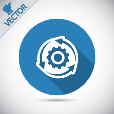 dişli simgesini illüstrasyon.