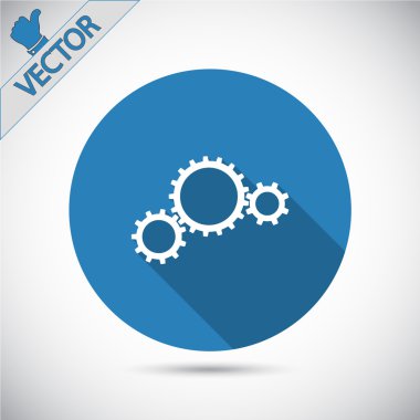 dişli simgesini illüstrasyon.