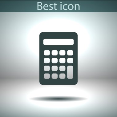 Hesap makinesi simge düz tasarım