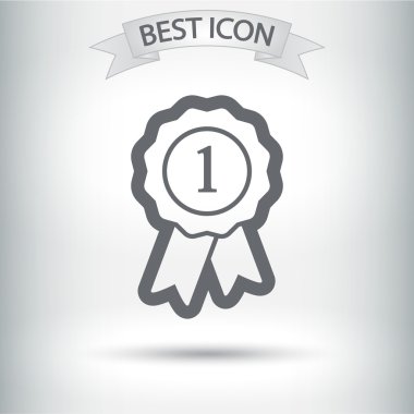 Kurdele simgeli rozet