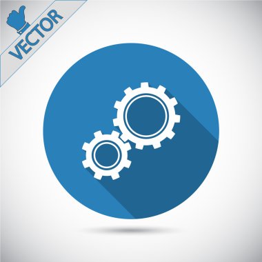 dişli simgesini illüstrasyon.