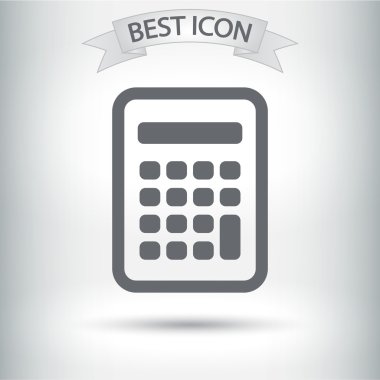 Hesap makinesi simge düz tasarım