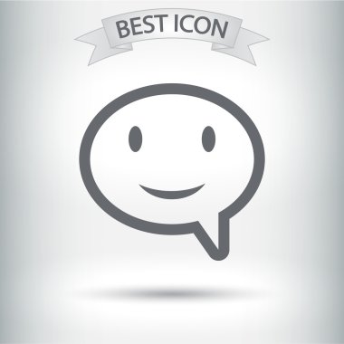 Gülümseyen baloncuk simgesi