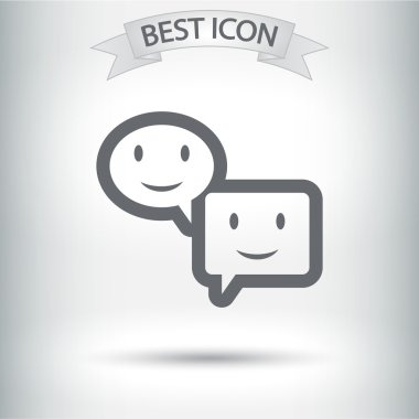 Gülümseyen baloncuk simgesi