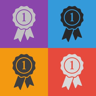 Kurdele simgeli rozet