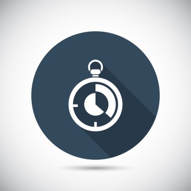 Kronometre simgesi tasarım