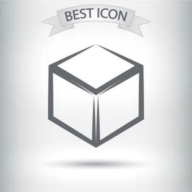 Küp logo tasarım simgesi