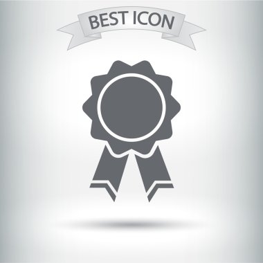 Kurdele simgeli rozet