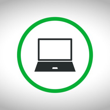 Dizüstü bilgisayar simgesi tasarım