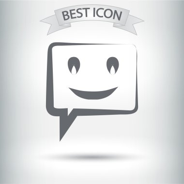 Gülümseyen baloncuk simgesi