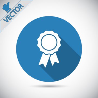 Kurdele simgeli rozet