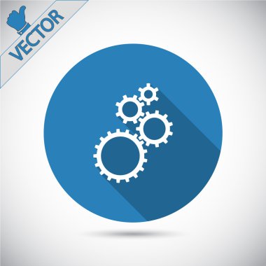 dişli simgesini illüstrasyon.